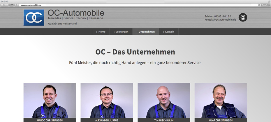 webdesign oc-automobile ci hasloh