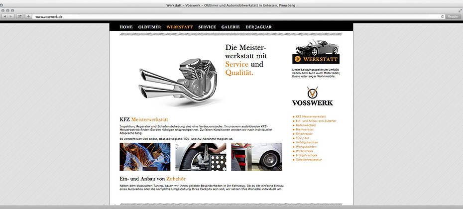 referenz vosswerk webdesign uetersen